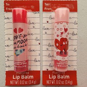 Tear and Share Marshmallow & Peppermint Flavored Lip Balm, 2 pack.
